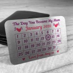 Gift For Mum Mummy Personalised Metal Wallet Insert Mothers Day 