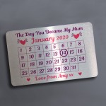 Gift For Mum Mummy Personalised Metal Wallet Insert Mothers Day 