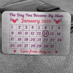 Gift For Mum Mummy Personalised Metal Wallet Insert Mothers Day 