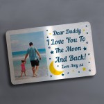 Personalised Metal Wallet Card Insert Gift Daddy Dad Grandad