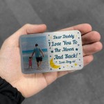 Personalised Metal Wallet Card Insert Gift Daddy Dad Grandad