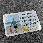 Personalised Metal Wallet Card Insert Gift Daddy Dad Grandad