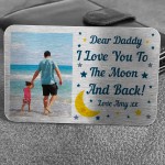 Personalised Metal Wallet Card Insert Gift Daddy Dad Grandad