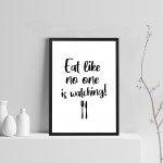 Kitchen Prints Framed Wall Art Home Decor Gift Home Plaque