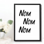 Funny Sign For Kitchen Framed Print Home Decor Dining Room Sign