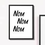 Funny Sign For Kitchen Framed Print Home Decor Dining Room Sign