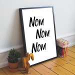 Funny Sign For Kitchen Framed Print Home Decor Dining Room Sign