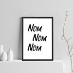 Funny Sign For Kitchen Framed Print Home Decor Dining Room Sign