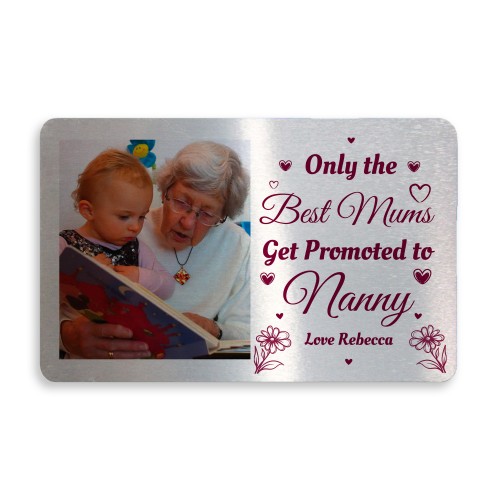 Gift For Mum Nanny Metal Wallet Card Insert Mothers Day Gift