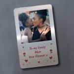 Gift For Mum Birthday Personalised Photo Wallet Card Thank You