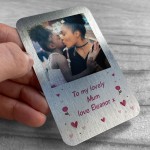 Gift For Mum Birthday Personalised Photo Wallet Card Thank You