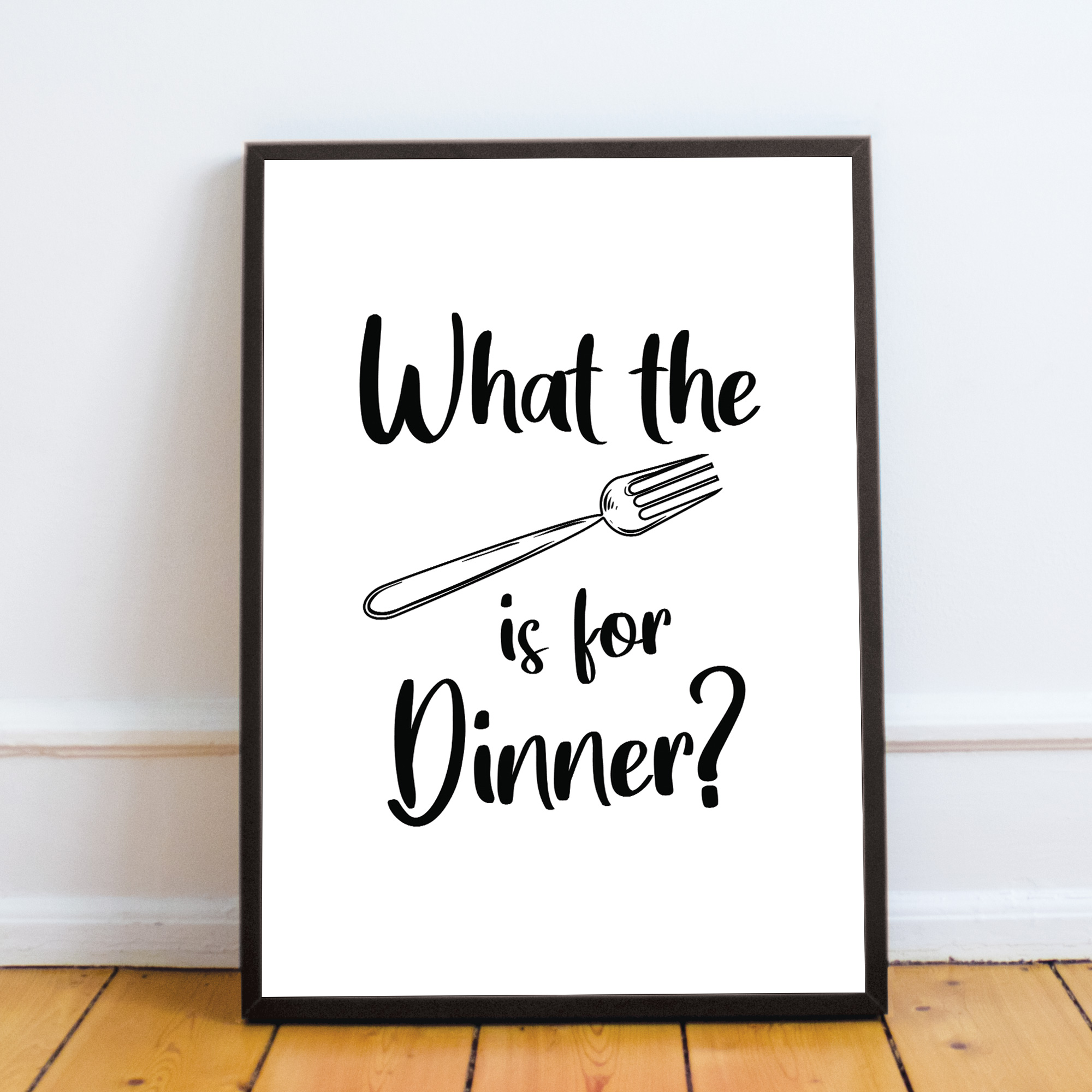 Funny Kitchen Print Framed Wall Art Home Decor Gift Home Plaque