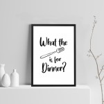 Funny Kitchen Print Framed Wall Art Home Decor Gift Home Plaque