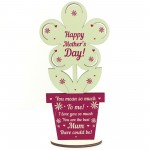 Novelty Gift For Mothers Day Wood Flower Gift For Mum Thank You