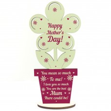Novelty Gift For Mothers Day Wood Flower Gift For Mum Thank You