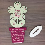 Novelty Gift For Mothers Day Wood Flower Gift For Mum Thank You