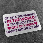 Funny Mothers Day Rude Gifts Metal Card Gift For Mum Gifts