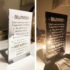 Personalised Candle Holder Gift For Mum Mothers Day Birthday