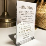 Personalised Candle Holder Gift For Mum Mothers Day Birthday