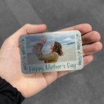 Mothers Day Metal Photo Card Gift For Wallet Purse Keepsake Gift