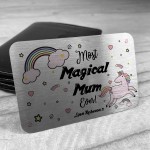 Mothers Day Magical Unicorn Metal Card Gift For Mum Mummy Gift