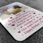 Personalised Gift For Mum Novelty Mothers Day Present Metal Card