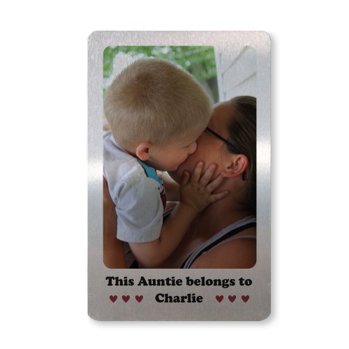 Gift For Auntie Personalised Wallet Card Insert Auntie Birthday