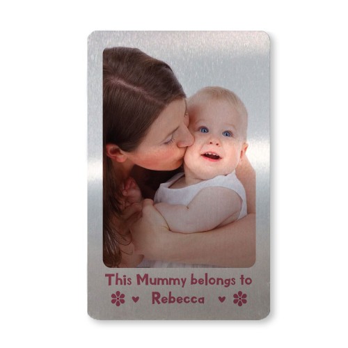 Gift For Mummy Personalised Wallet Card Insert Mothers Day Gift
