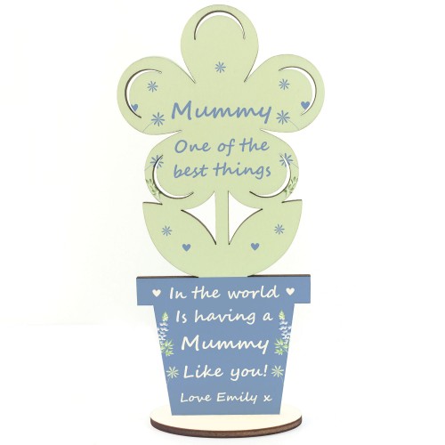 Mothers Day Gift For Mummy Personalised Flower From Daughter Son