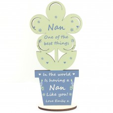 Mothers Day Gift For Nan Personalised Flower From Grandchild