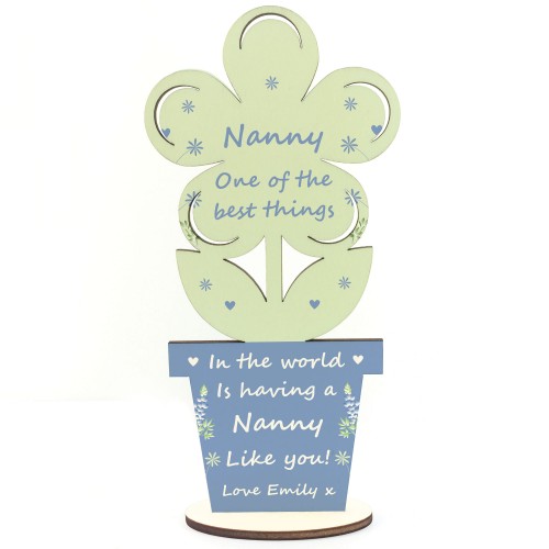 Mothers Day Gifts For Nanny Personalised Flower From Grandchild