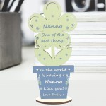 Mothers Day Gifts For Nanny Personalised Flower From Grandchild