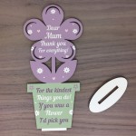 Mum Gift For Mothers Day Birthday Wooden Flower Thank You Gift