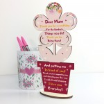 Birthday Mothers Day Gift For Mum Wood Flower Gift For Her