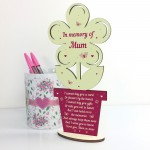 Memorial Gift For Mothers Day Wooden Flower In Memory Of Mum