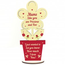 Gift For Mum For Mothers Day Birthday Wooden Flower Thank You