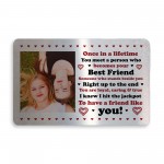 Personalised Metal Photo Gift For Best Friend Novelty Friendship