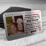 Personalised Metal Photo Gift For Best Friend Novelty Friendship