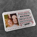 Personalised Metal Photo Gift For Best Friend Novelty Friendship