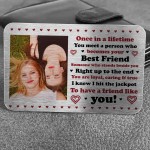 Personalised Metal Photo Gift For Best Friend Novelty Friendship