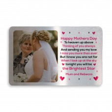 Mothers Day Gift For Mum Memorial Gift Personalised Wallet Card 