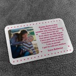 Mum Gift For Mothers Day Personalised Photo Wallet Card Gift