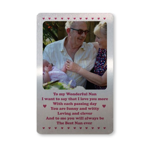 Gifts For Nan Mothers Day Birthday Personalised Wallet Insert