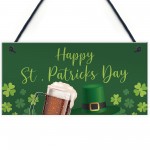 Happy St Patricks Day Decorations Hanging Sign Novelty Gift Sign