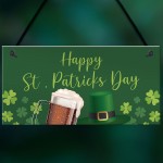 Happy St Patricks Day Decorations Hanging Sign Novelty Gift Sign