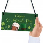 Happy St Patricks Day Decorations Hanging Sign Novelty Gift Sign