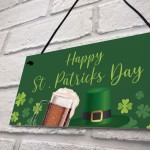 Happy St Patricks Day Decorations Hanging Sign Novelty Gift Sign