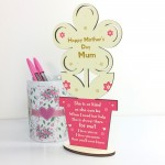 Mum Mummy Gift From Son Daughter Wooden Flower Mothers Day Gift