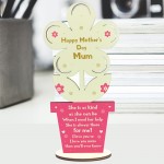 Mum Mummy Gift From Son Daughter Wooden Flower Mothers Day Gift