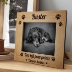 Personalised Dog Memorial Pet Frame 7x5 Custom Name Frame Pet